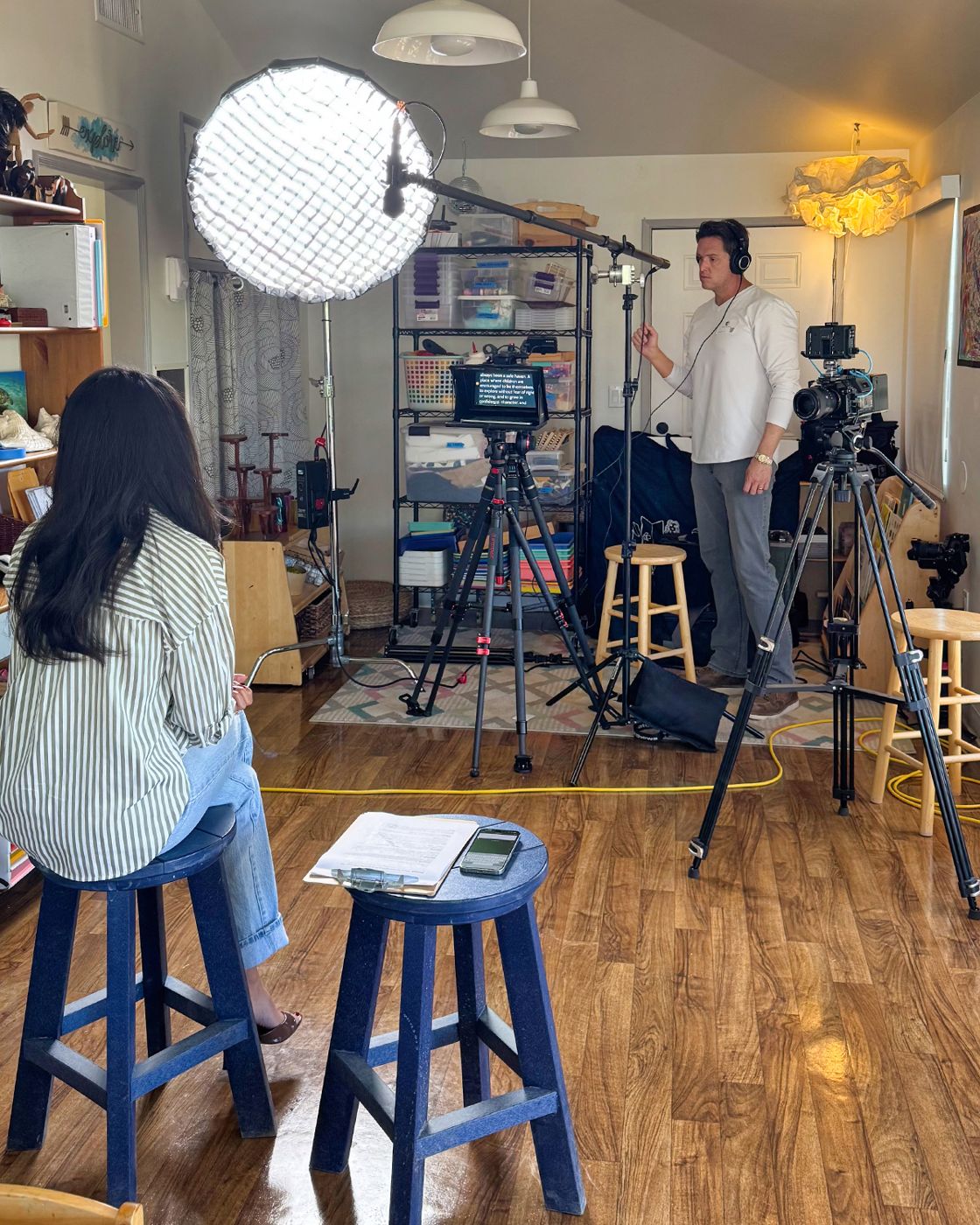 Tidal Media Co crew on set